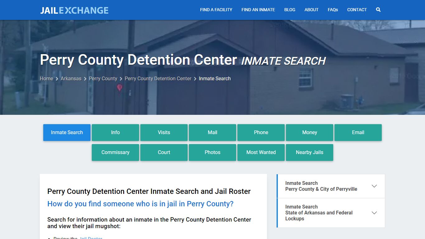 Perry County Detention Center Inmate Search - Jail Exchange